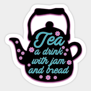 Sound of Music - Do Re Mi - Tea a drink with Jam and Bread Sticker